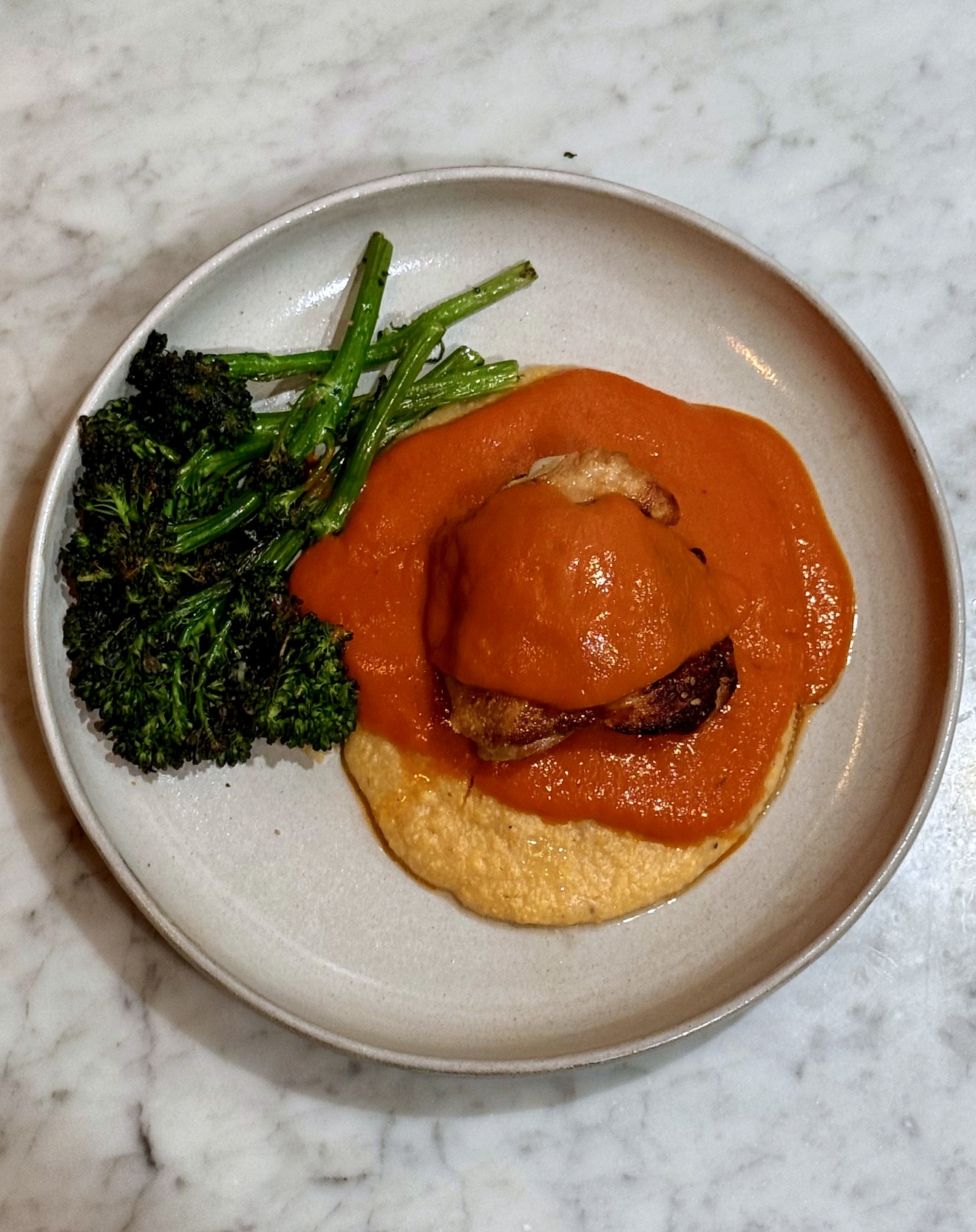 Golden chicken with lemon pan sauce