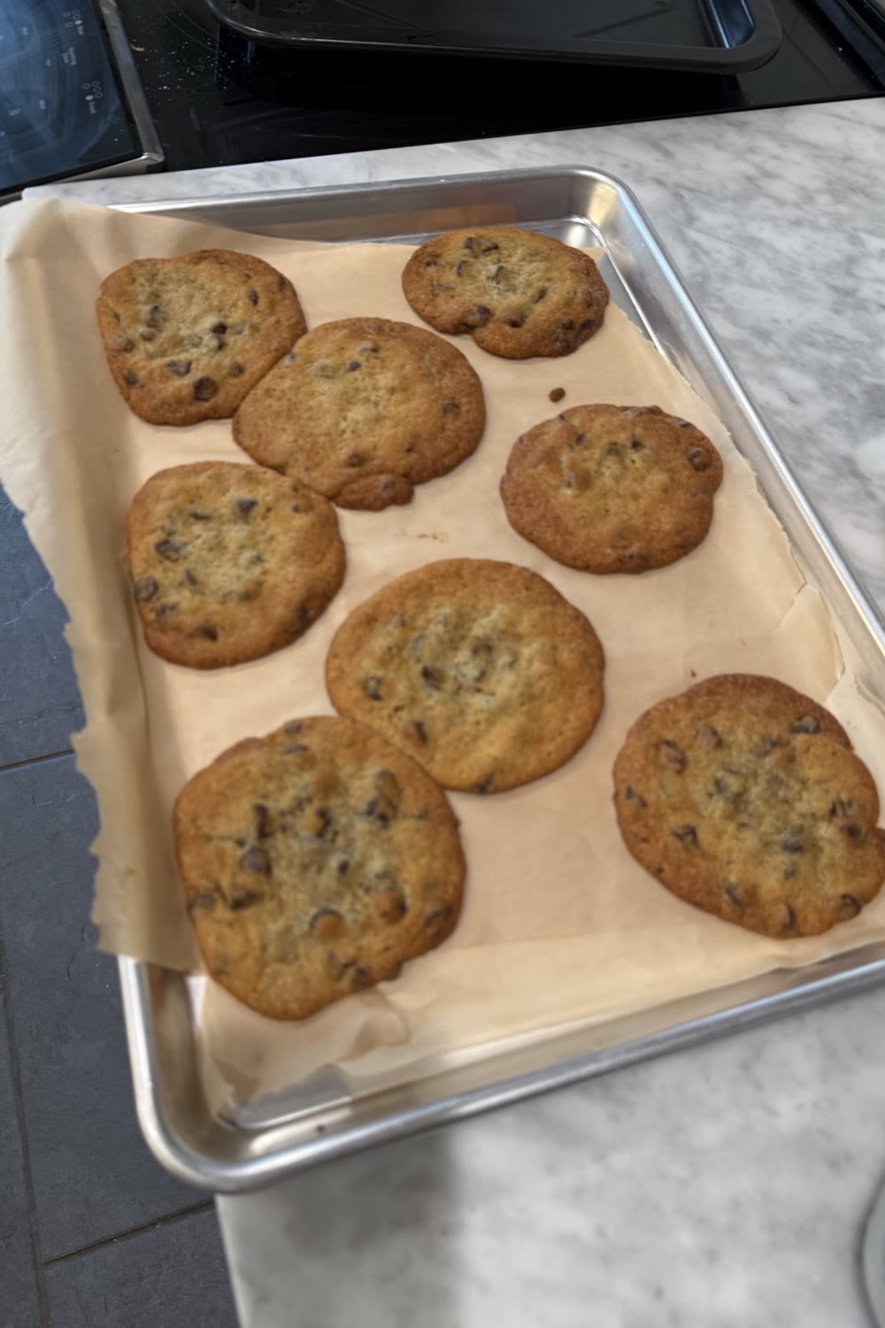 Brown Butter Cookies with Dark Chocolate